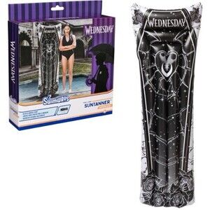 Swimways WEDNESDAY Coffin Shape Suntanner Pool Float 70 Inch Inflatable - NEW